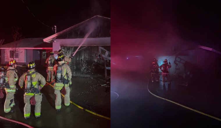 Escondido Firefighters Rapidly Contain Early Morning Blaze to Garage, Saving Home from Significant Damage