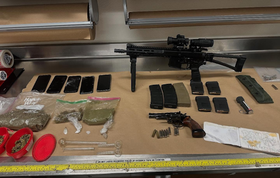 Escondido Police Seize Firearms and Drugs in Arrest of Gang Member on Multiple Felony Charges