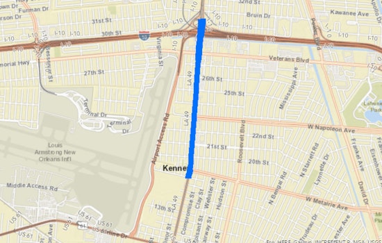 Expect Delays as Road Construction on LA 49 in Jefferson Parish to Cause Lane Closures