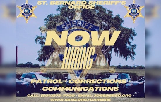 Explore Law Enforcement Careers at St. Bernard Sheriff's Office Job Fair in Chalmette on April 9