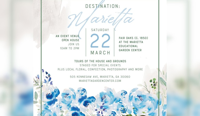 Explore Marietta Historical Charm at Garden Center Hosts Destination Marietta for Future Celebrants on March 22