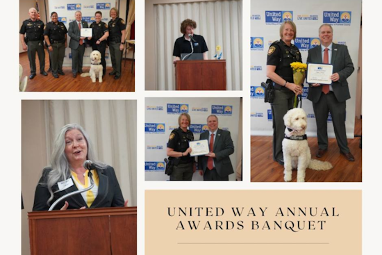 Fairfield County Sheriff's Office Celebrates Philanthropy at United Way Awards, Corporal Hedrick Named 2024 Campaign Coordinator of the Year