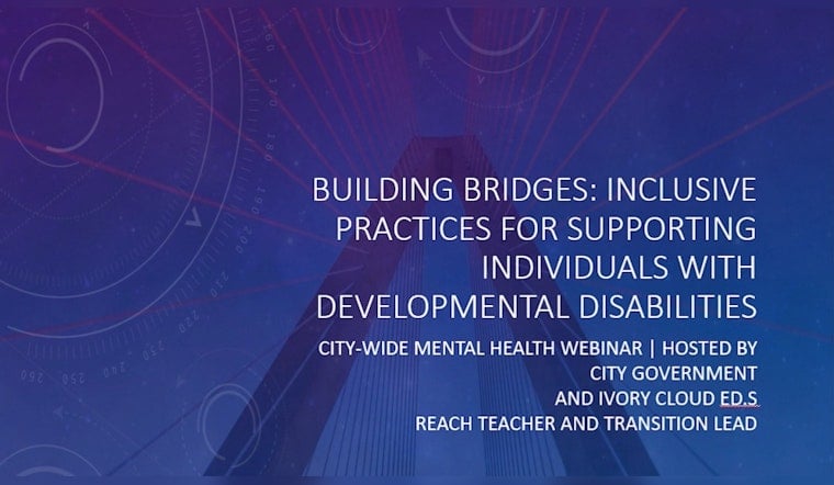 Fayetteville Focuses on Inclusivity for Developmental Disabilities in Latest Mental Health Webinar