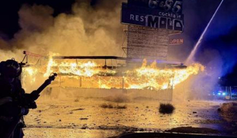 Fire Devastates Historic Deno's 6 & 85 Landmark in Commerce City, No Injuries Reported