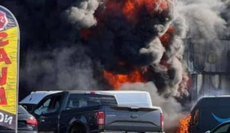 Firefighters Tackle Intense Blaze at Used Car Dealership in Harford County, Electric Vehicle Suspected as Cause