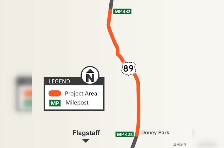Flagstaff Commuters to Face Delays as ADOT Launches Major Drainage Project on US 89