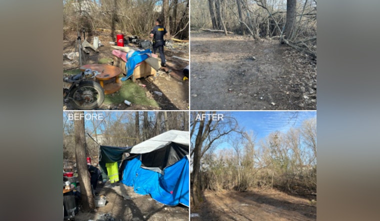 Folsom Police Collaborate with Local Partners to Clear Out Illegal Encampment on Plaza Drive