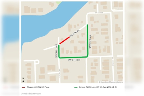 Fort Lauderdale Announces 4-Day Road Closure on SW 5th Place for Sewer Upgrade Work