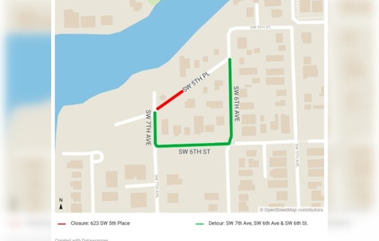 Fort Lauderdale Announces 4-Day Road Closure on SW 5th Place for Sewer Upgrade Work
