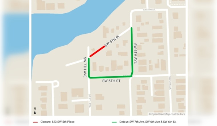 Fort Lauderdale Announces 4-Day Road Closure on SW 5th Place for Sewer Upgrade Work