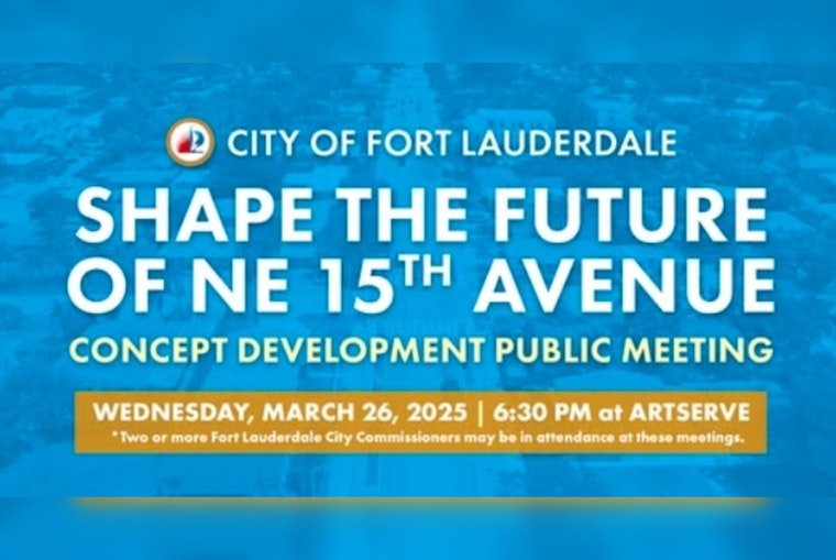 Fort Lauderdale Invites Residents to Shape NE 15th Avenue Streetscape