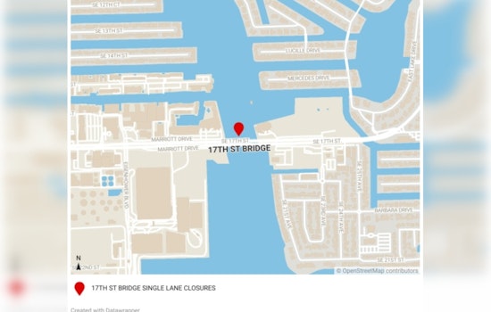 Fort Lauderdale's 17th Street Bridge to Undergo Maintenance, Lane Closures Expected Starting Sunday Night