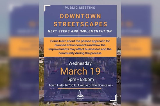 Fountain Hills Invites Community to Discuss Downtown Revitalization Plans at Public Meeting