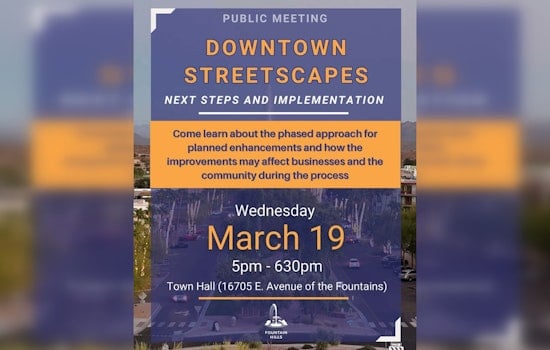 Fountain Hills Invites Community to Discuss Downtown Revitalization Plans at Public Meeting