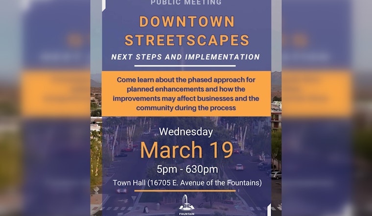Fountain Hills Invites Community to Discuss Downtown Revitalization Plans at Public Meeting