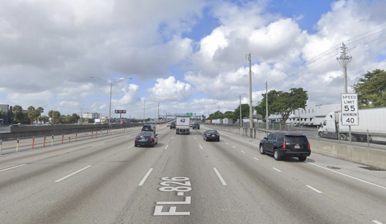 Four Hospitalized After Two-Vehicle Crash on Palmetto Expressway Exit Ramp in Miami-Dade