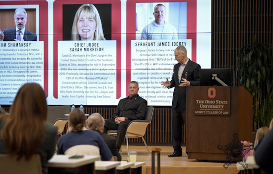 Franklin County Sergeant Shares Undercover Experiences at Ohio State’s Moritz College of Law