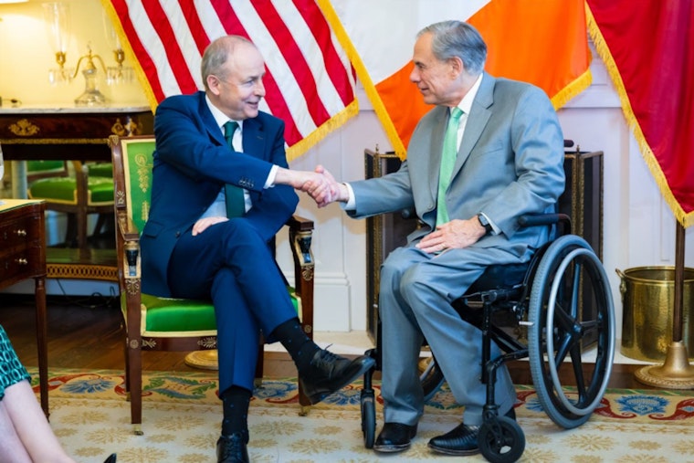 Gov. Abbott Welcomes Irish Taoiseach Micheál Martin in Austin to