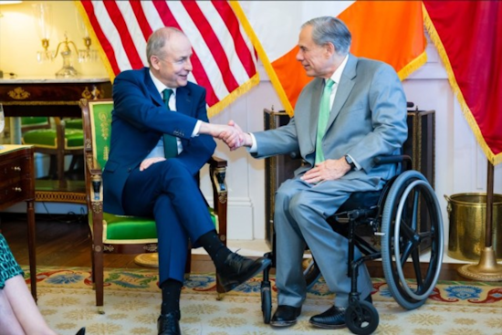 Gov. Greg Abbott Touts Texas as AI and Energy Hub in Meeting with Irish Taoiseach Micheál Martin in Austin