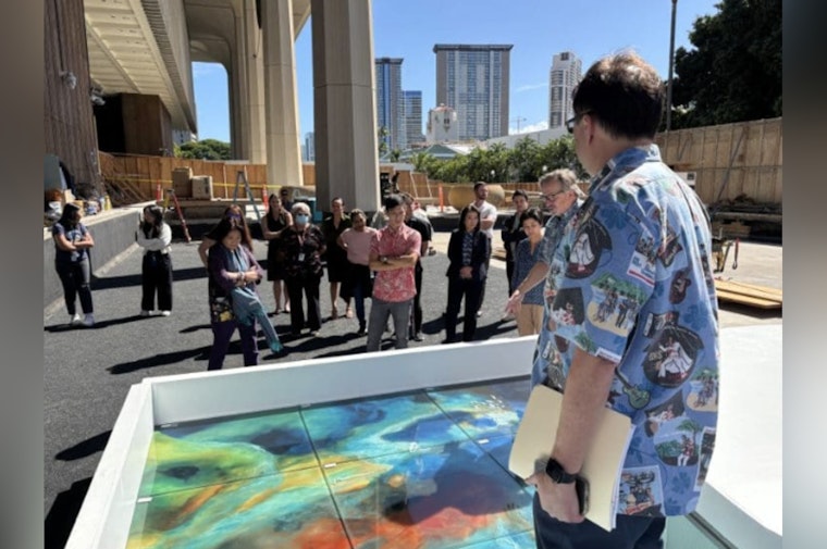 Governor Josh Green Showcases Vision for Hawaii Capitol's Ocean-Inspired Glass Pool Renovations