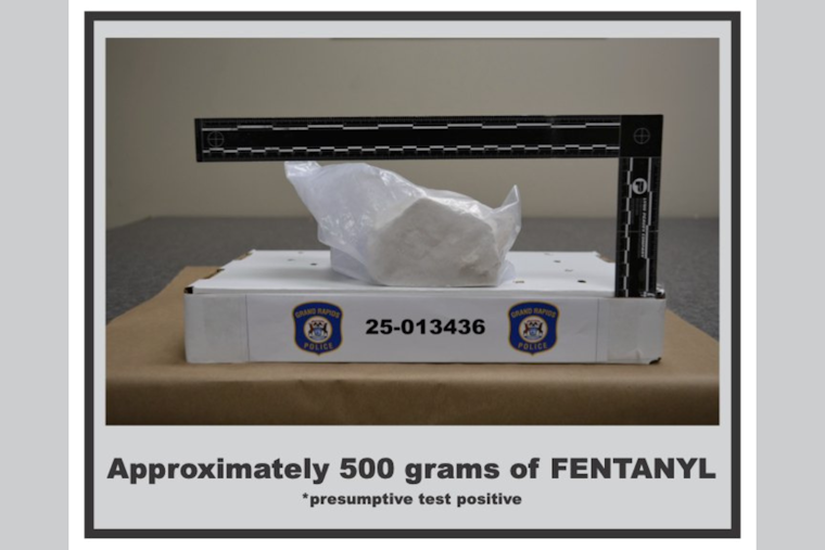 Grand Rapids Police Seize Record 1.1 Pounds of Fentanyl, Suspect with Drug History Arrested