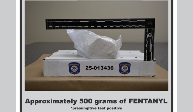 Grand Rapids Police Seize Record 1.1 Pounds of Fentanyl, Suspect with Drug History Arrested