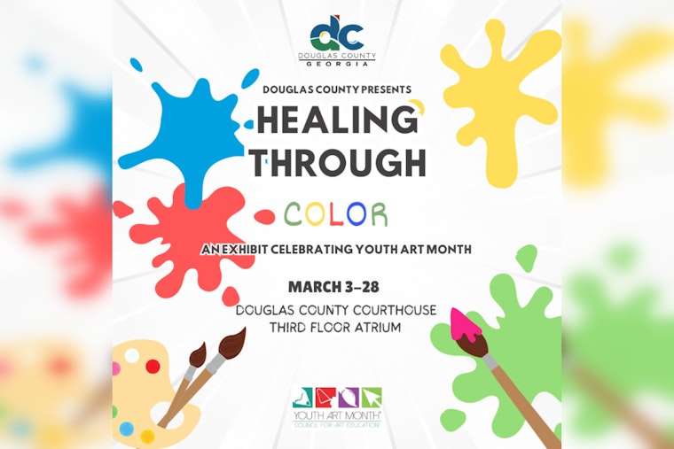 "Healing in Color," Douglas County Celebrates National Youth Art Month with Vibrant Exhibit at the Courthouse Gallery