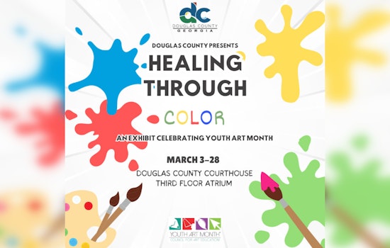 "Healing in Color," Douglas County Celebrates National Youth Art Month with Vibrant Exhibit at the Courthouse Gallery