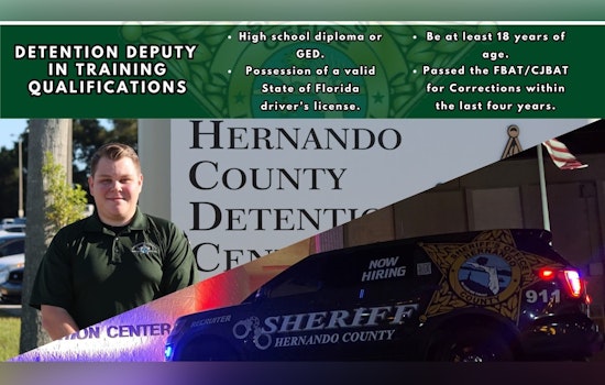 Hernando County Sheriff's Office Launches Recruitment for Detention Deputies with Attractive Benefits