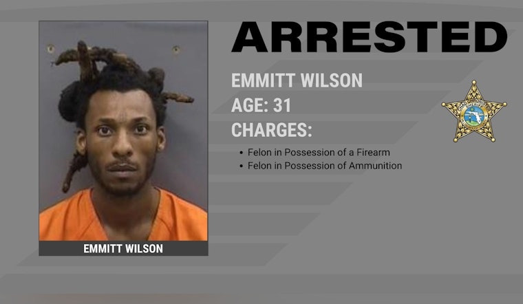 Hillsborough County Sheriff's Office Arrests Convicted Felon Emmitt Wilson on Firearm Possession Charges