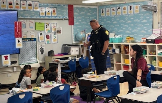 Honolulu First Graders Learn Life Lessons from Officer on Career Day at Ka`ewai Elementary