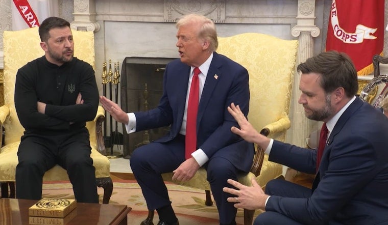 Illinois Dems Slam Trump's "Disgraceful" Clash with Zelenskyy in Oval Office Meltdown