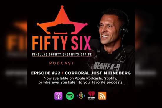 Inside the Life of a Pinellas County K-9 Unit Officer, 56 Podcast Features Corporal Justin Fineberg and His Canine Companion Beau