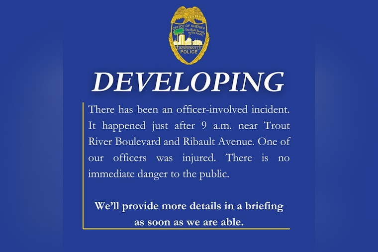 Jacksonville Officer Injured in Incident as Sheriff's Office Confirms No Threat to Public