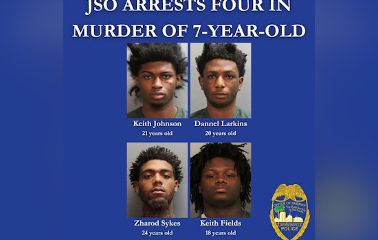 Jacksonville Police Arrest Four Men Linked to Shooting Death of 7-Year-Old Breon Allen Jr.