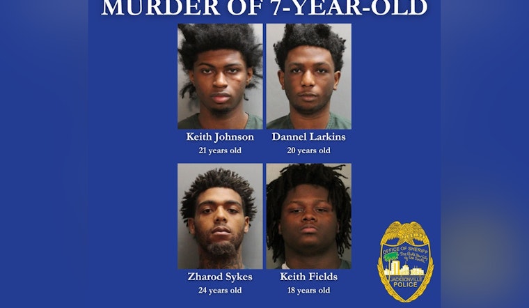 Jacksonville Police Arrest Four Men Linked to Shooting Death of 7-Year-Old Breon Allen Jr.