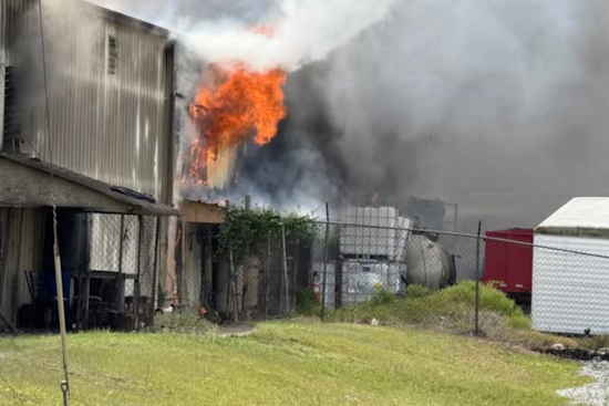 Kissimmee Fire Department, Regional Allies Quell Warehouse Blaze, Michigan Ave in Osceola County Briefly Closed