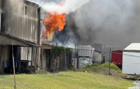 Kissimmee Fire Department, Regional Allies Quell Warehouse Blaze, Michigan Ave in Osceola County Briefly Closed