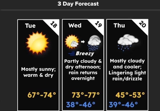 Knoxville Weather Rollercoaster: Sunny Days, Gusty Winds, and Rain Predicted; Wildfire Risk Heightens