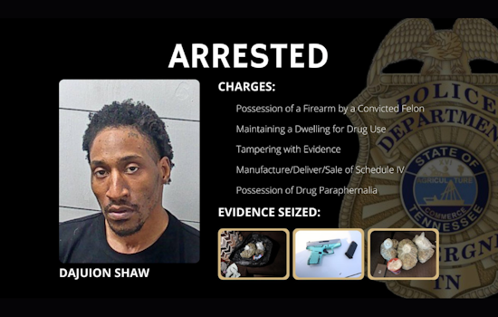 La Vergne Police Arrest Suspected Drug Distributor with Firearm, Marijuana, and Cash After Investigation