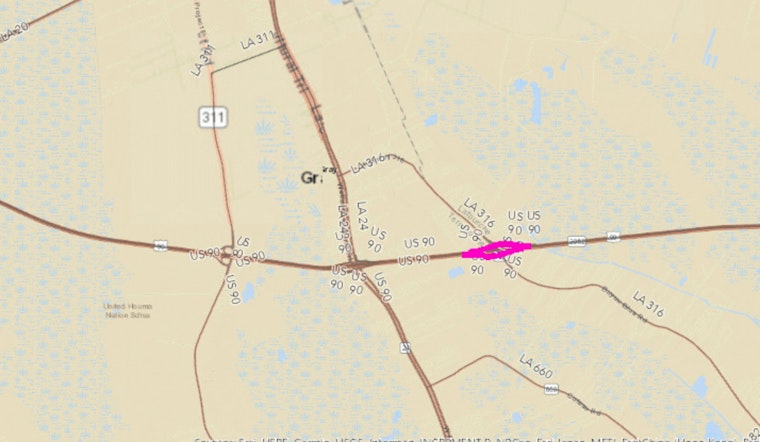 Lafourche Parish Alert: Planned US 90 Ramp Closures at LA 316 for Overnight Maintenance