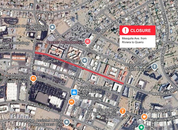 Lake Havasu City Announces Road Closure for Water System Upgrades Starting March 3
