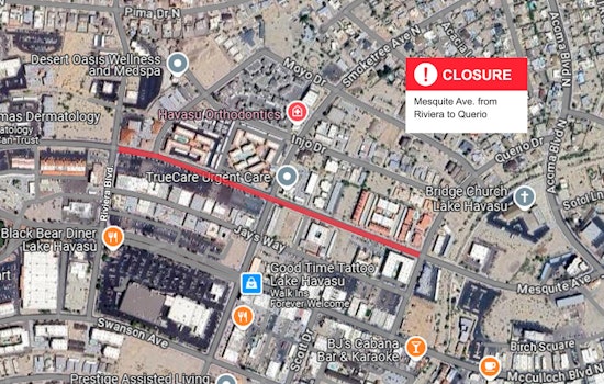 Lake Havasu City Announces Road Closure for Water System Upgrades Starting March 3