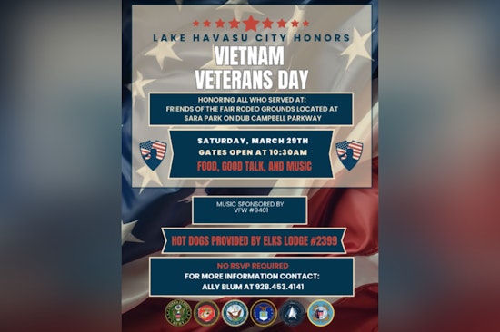 Lake Havasu City to Honor Vietnam Veterans with Commemorative Ceremony at Rodeo Grounds
