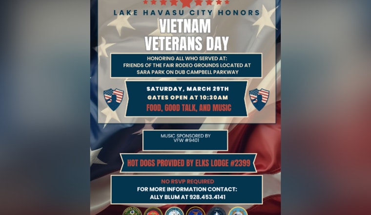 Lake Havasu City to Honor Vietnam Veterans with Commemorative Ceremony at Rodeo Grounds