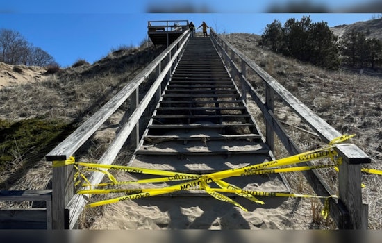 Laketown Township Beach Staircase Closed for Safety, Removal and Replacement Plans Underway
