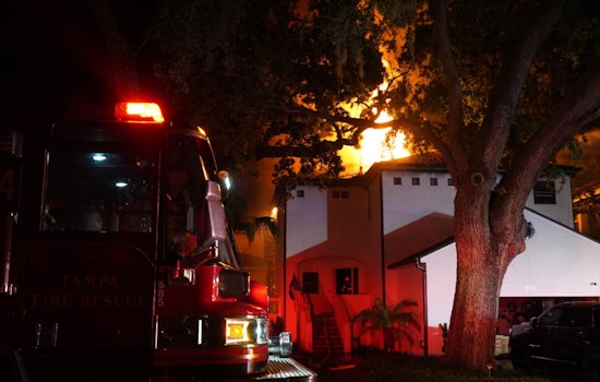 Late-Night Fire Engulfs South Tampa Home, No Injuries as Investigators Probe Cause