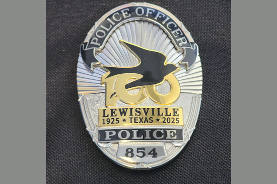Lewisville Police Celebrate City's Centennial with Commemorative Badges