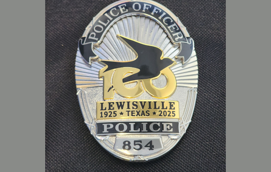 Lewisville Police Celebrate City's Centennial with Commemorative Badges