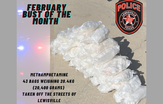 Lewisville Police Seize Over 20 Kilograms of Illegal Narcotics in Successful Drug Bust